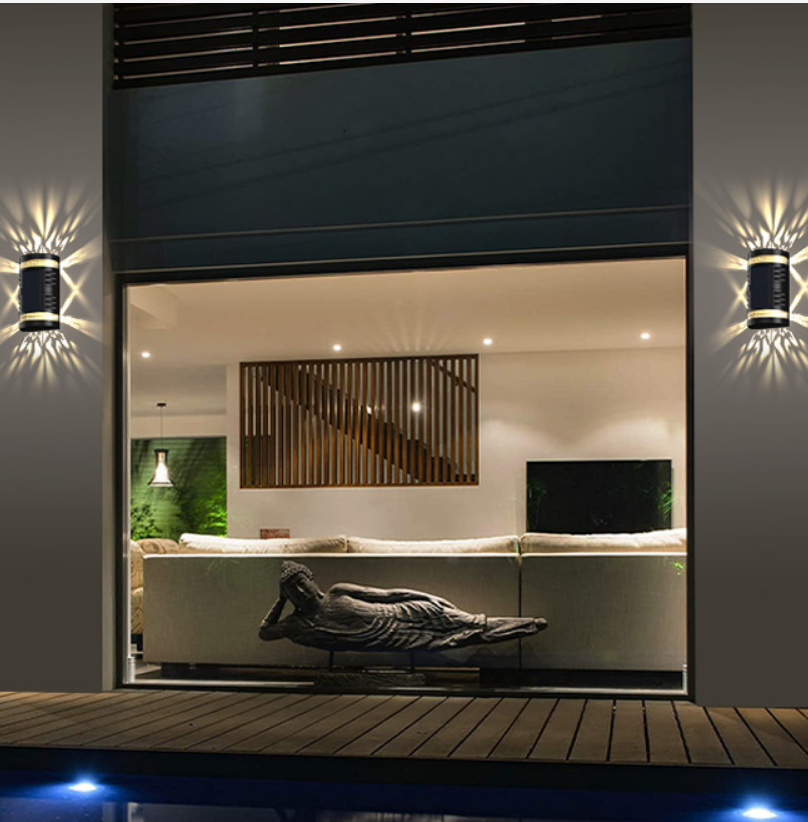 Solar wall wash lamp Zonne-buitenverlichting zonne-buiten wandlampen Tuin Decoratief Gazon Licht Waterdicht Binnenplaats Pad Landschap Zonne-tuin Gazon Licht China fabriek
