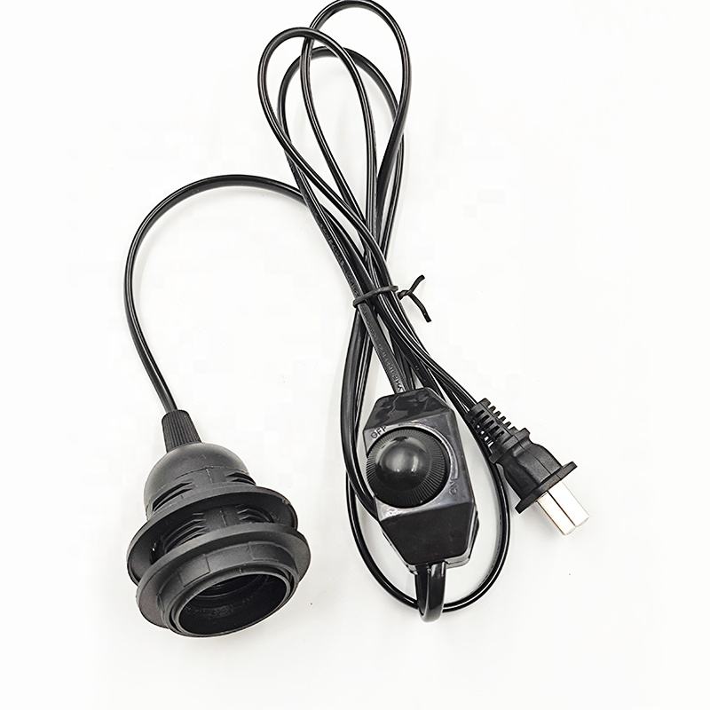 110V 220V 301 Dimmer Dimbare Schakelaar E26 E27 Elektrische draad plug Schakelaar Draad 0.75mm 0.5mm 0.35mm E26 lamphouder