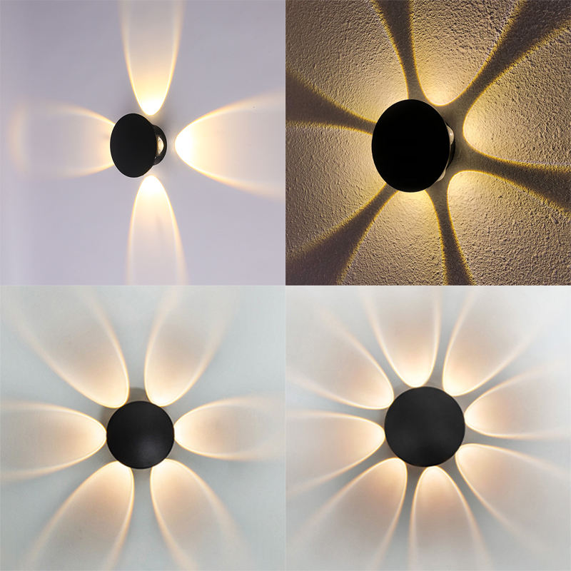 Nieuwe led wandkandelaar moderne minimalistische outdoor Amerikaanse woonkamer vochtbestendige waterdichte wandlamp