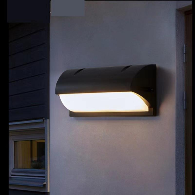 12W LED-buitenwandlamp Waterdichte led-wandlamp eenvoudig gangpad trappen binnenplaats licht balkon wandlamp super helder