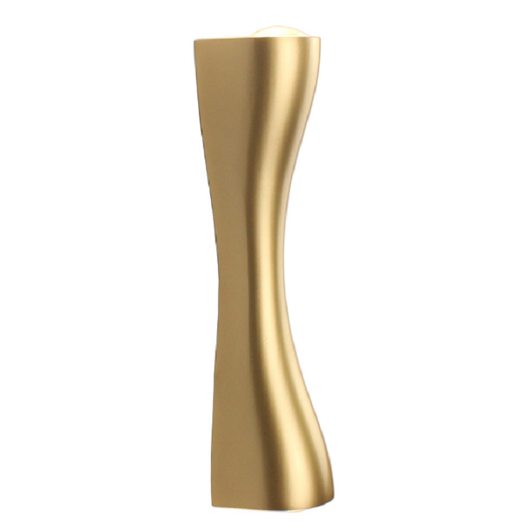 6W tuin wandlamp moderne binnenplaats villa wandlamp buiten tuin op en neer dubbele hoofdlamp gouden trompet buiten waterdichte led wandlamp