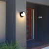 Waterdichte Led Wandlamp Tuin Outdoor Decoratie Voordeur Verlichting Blaker AC85-260V Armatuur Zwart Lampenkap Armatuur