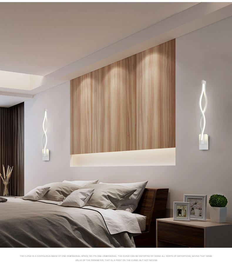 16W LED wandkandelaars indoor home 24W 2.4G traploos dimmen wandlampen met afstandsbediening trappen gang lamp verlichting