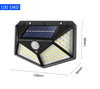 Beste Outdoor Achtertuin Tuin Trap Waterdicht IP67 Zonne-energie 4 Zijden Verlichting Wandlamp LED Bewegingssensor Led Solar Light