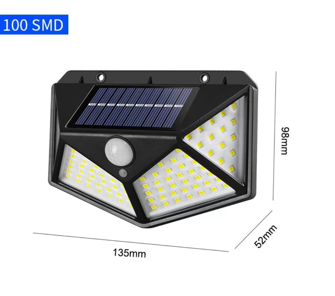 Beste Outdoor Achtertuin Tuin Trap Waterdicht IP67 Zonne-energie 4 Zijden Verlichting Wandlamp LED Bewegingssensor Led Solar Light