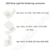 8mm2P/10mm 2P/10mm 4P Solderless Splitter Rechts Quick geen solderen Connector hoek Adapter 12 v 3528/5050 LED RGB Strip