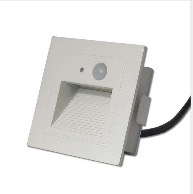 Inbouw wandvoetlamp met bewegingssensor