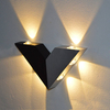 Nieuwe moderne driehoekige aluminium lamp binnen wandlamp 6 LED V-vorm blaker