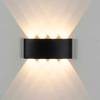 8W Led Wandlamp Buiten Binnen Ip65 Up Down Wit Zwart Modern Voor Thuis Trappen Slaapkamer Nachtkastje Badkamer Licht