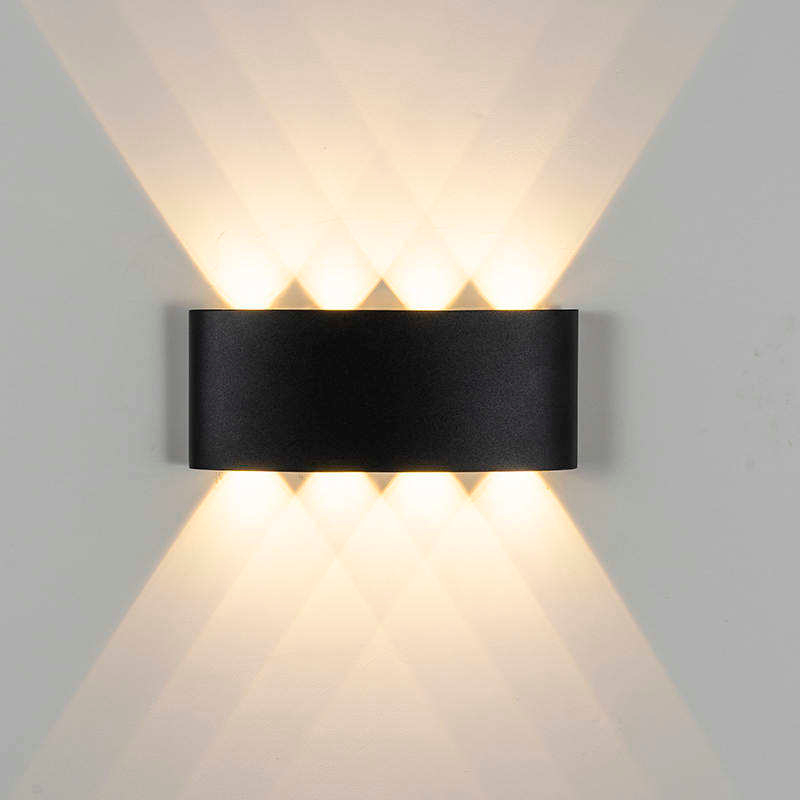 8W Led Wandlamp Buiten Binnen Ip65 Up Down Wit Zwart Modern Voor Thuis Trappen Slaapkamer Nachtkastje Badkamer Licht