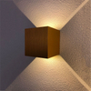 Up and Down wandlamp 12W waterdicht buiten tuin Ip65 led licht geborsteld goud zilver grijs