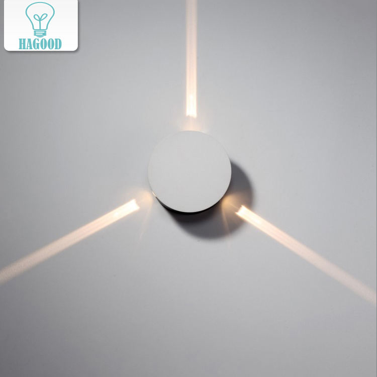 Nieuwe moderne creatieve ronde kruisster licht loft led wandlamp indoor blaker verlichting