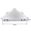 3W 9W moderne driehoek indoor wandgemonteerde LED-wandlamp voor thuis, aluminium voor huisdecoratie