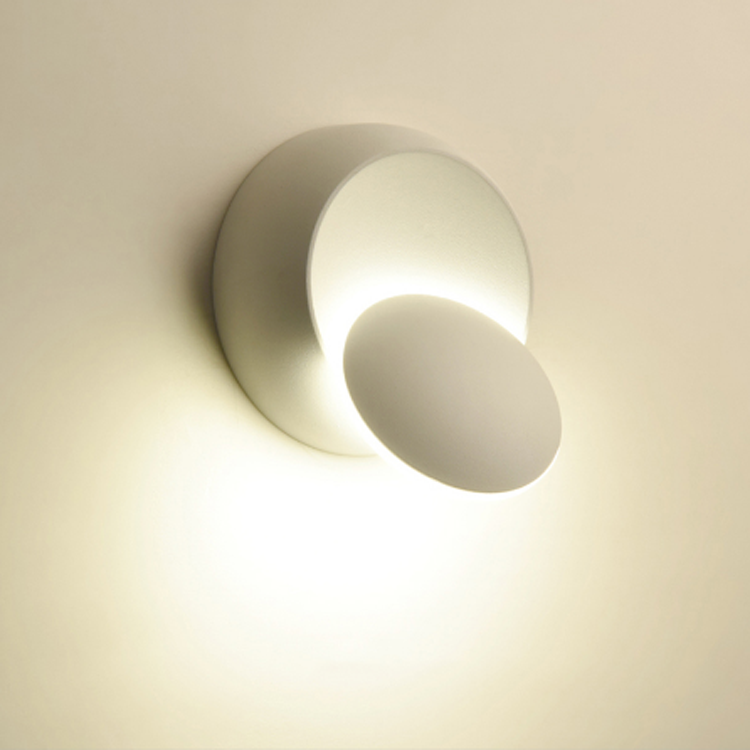 Binnendecoratie verstelbaar bedlampje wit Zwart ronde wandlamp 360 graden met fabrieksprijs