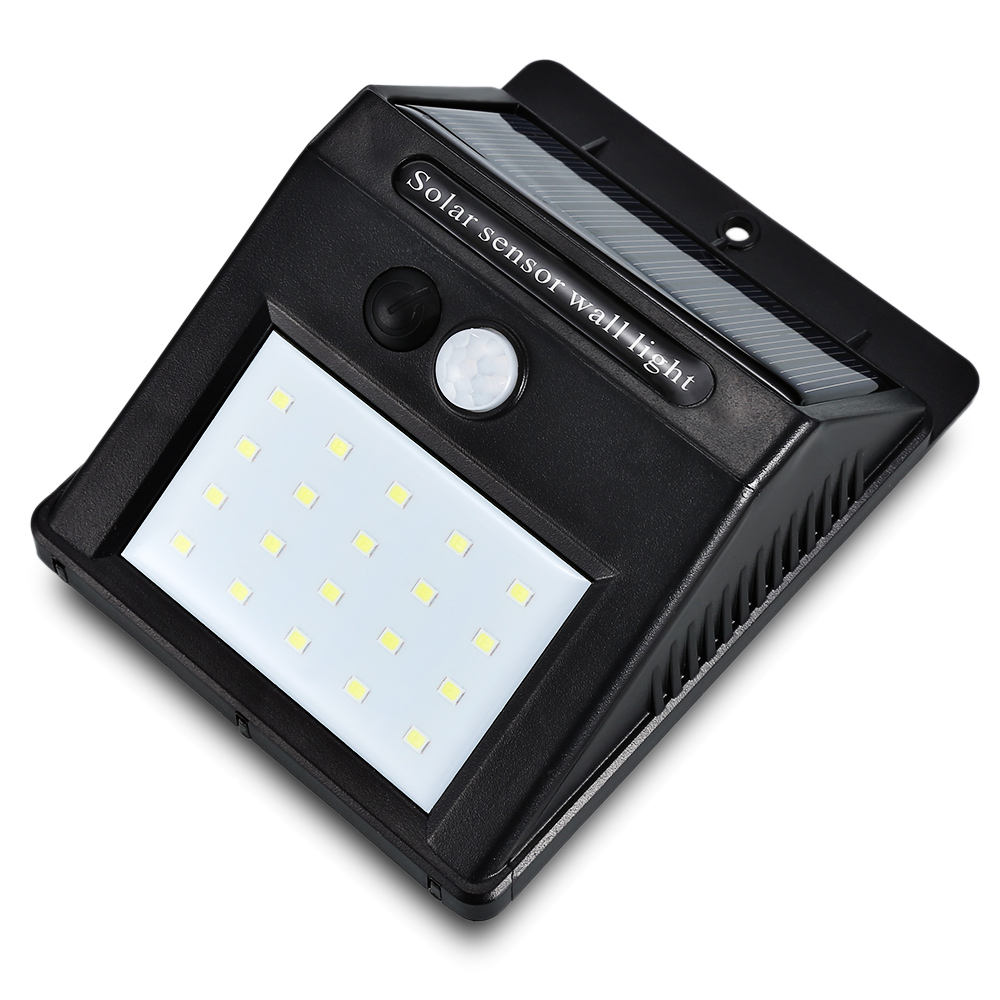 LED Solar Power Light 20LED Wandmontage Licht PIR Bewegingssensor Outdoor Waterdichte zonne-energie 
