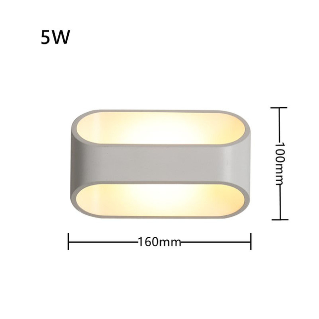5W Led Interieur Wandlampen Up En Down Verlichting Armatuur Wandmontage Fancy Nachtverlichting Achtergrond Baby Lamp Hotel Slaapkamer Art