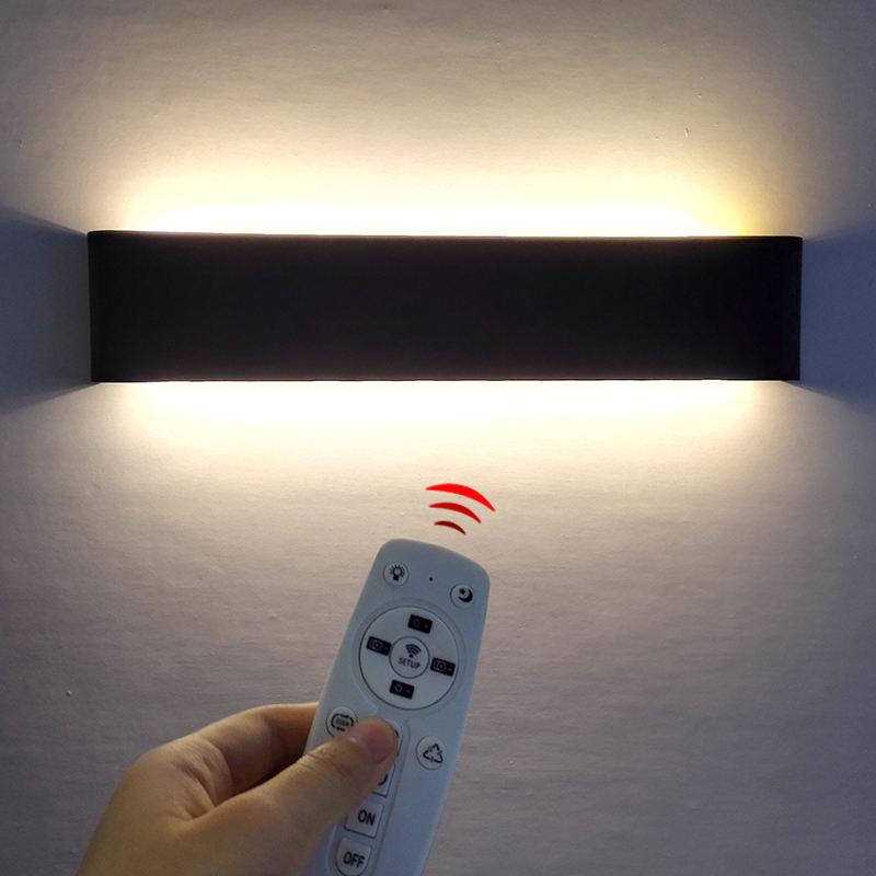 2.4G Dimmen Drie Kleuren Met Afstandsbediening Wandlamp Up en Down Verlichting Voor Indoor Home Hotel Kamers Gebruik Wandlamp