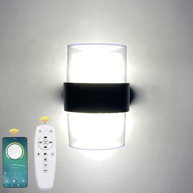 LED Innovatieve 2.4G Smart Afstandsbediening Drie kleurtemperatuur 3 Modi Kleuren Waterdicht IP65 wandlamp Up en Down