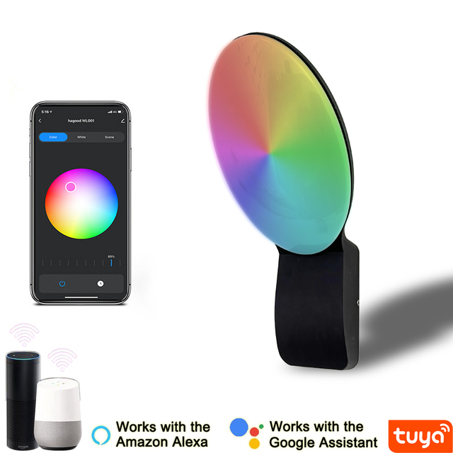 9W slimme wandlamp intelligente lampen led licht app controle led licht app controle app gecontroleerde verlichting Tuya App Buiten wandlamp mobiele telefoon afstandsbediening wandlamp