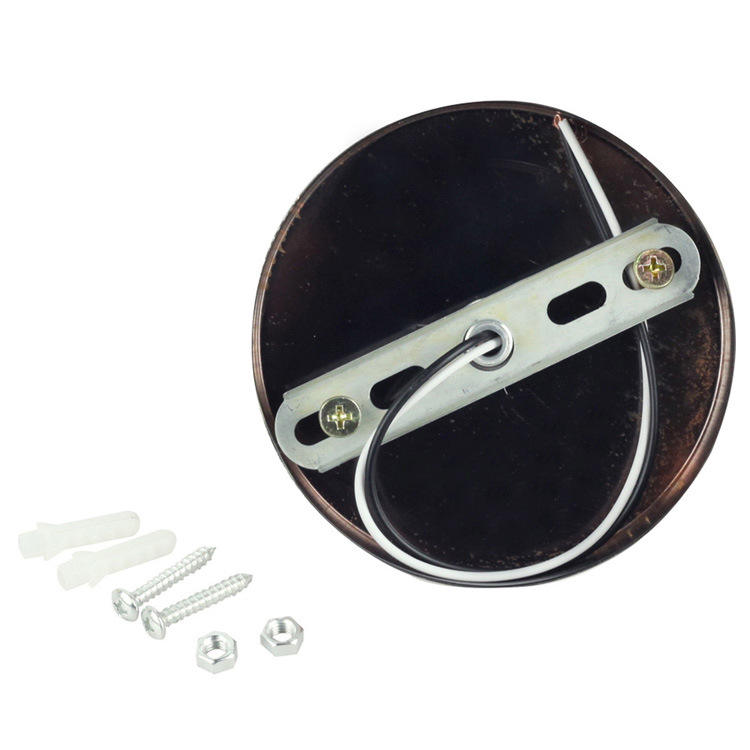 Gepolijste metalen desktop lampvoet Keramische voet houder 6 ft snoer Aan/uit schakelaar Plug E26/e27 Schroefvoet Ideaal voor spaarlamp