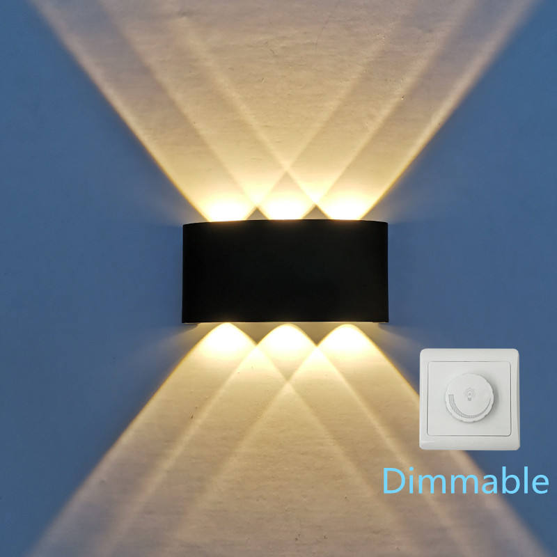 Led Wandlamp Indoor Aluminium Decoratie Interieur Verlichting Up En Down Waterdichte Wandlamp Outdoor Tuin Wandlamp