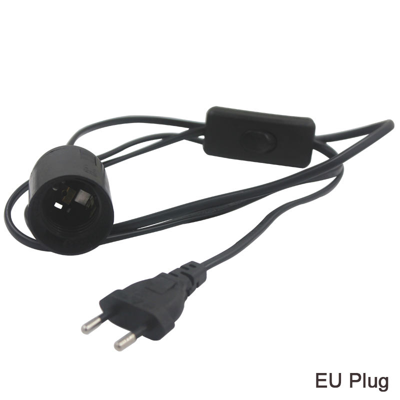 Eu Plug e27 netsnoer lamphouder Met Eu Plug Aan/uit Schakelaar VDE OEM 2.5A 250 V beste prijs kwaliteit Voor Hanglamp