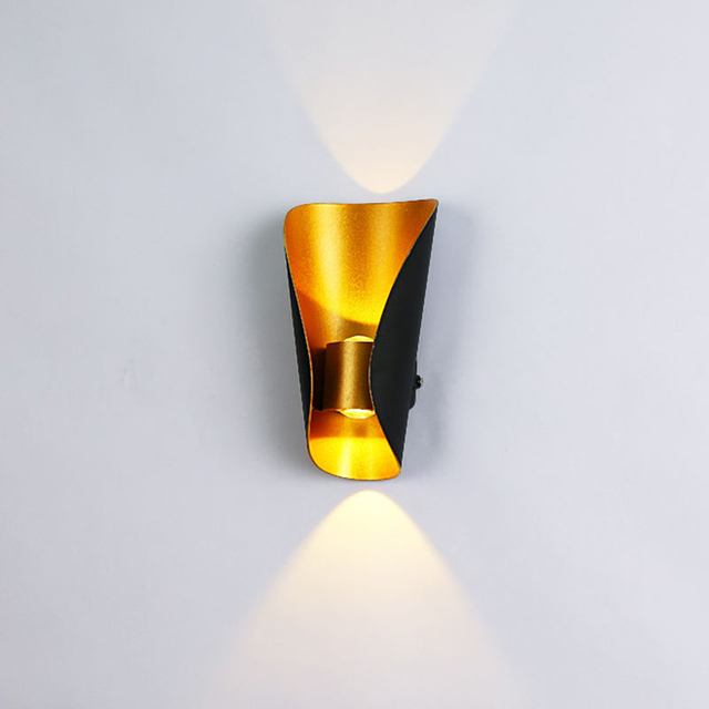 Decoratieve led-lamp klein formaat Bootvormige wandlamp op en neer modern binnen buitenlicht