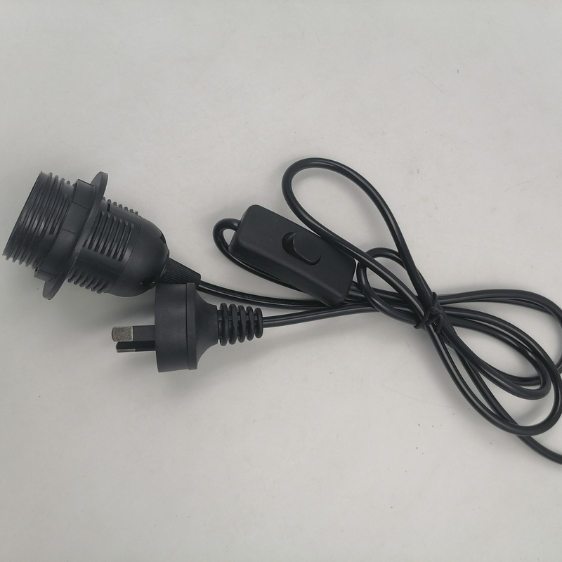 AU-stekker 1,8 m lijnkabel 303 Aan Uit Netsnoer voor LED-lamp met knopschakelaar Draadverlenging
