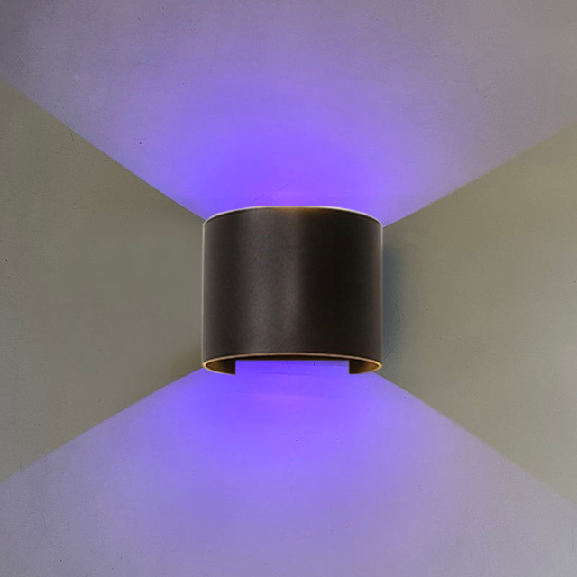 Nieuwste versie Wifi Waterdichte wandlamp RGBW Buitenschans Kleurverandering door slimme app-lamp Ondersteuning Amazon Alexa Google Assist