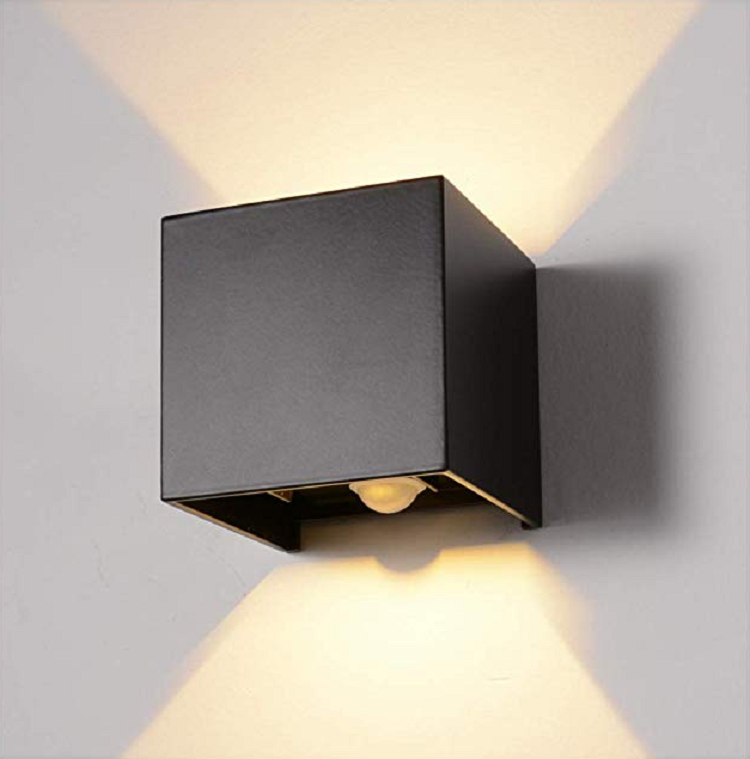 Outdoor Garden 12W Verstelbaar omhoog en omlaag wandlamp Bewegingssensor Wandlamp