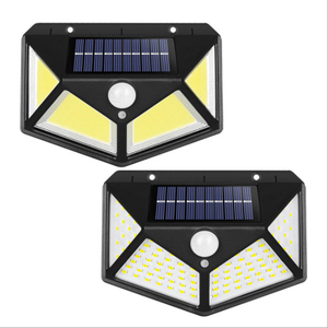 100 LED Solar Wandlampen Outdoor Solar Lamp PIR Bewegingssensor Zonne-energie Zonlicht Straatlantaarn voor Tuinverlichting