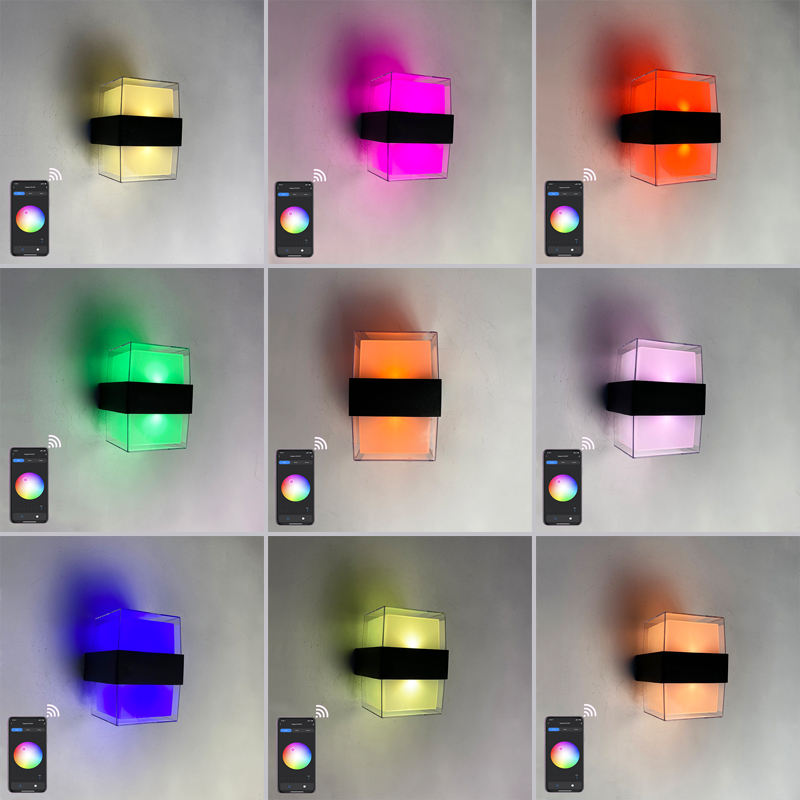 Tuya Smart WiFi LED Wandlamp 15W RGBW Outdoor Indoor APP Waterdicht Blaker Dimbaar Tuin Licht Werk met Alexa Google Alice