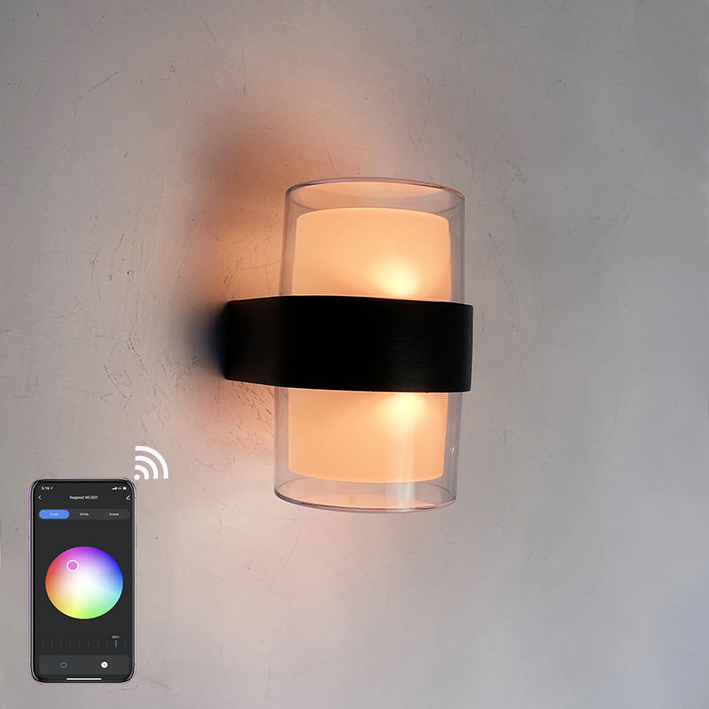 Moderne Indoor LED wandlamp Tuya APP Dimmen RGB/Afstandsbediening Tuin lamp Waterdicht IP65 Outdoor Verlichtingsarmaturen AC85-265V