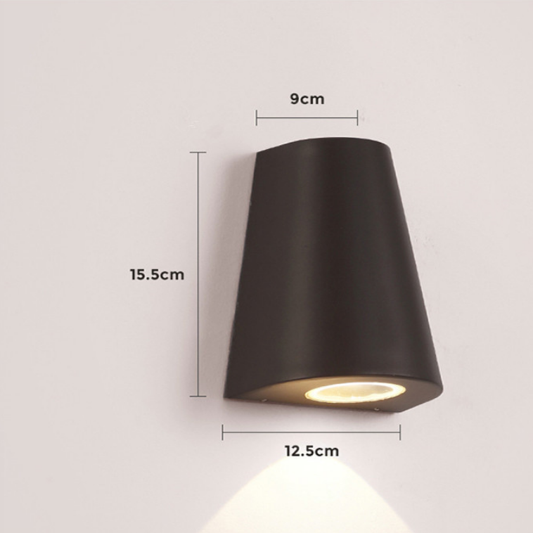 LED-wandlamp met enkele kop Waterdicht IP65 Tuin Ganglamp Buitenshuis Blaker Licht AC85-265V