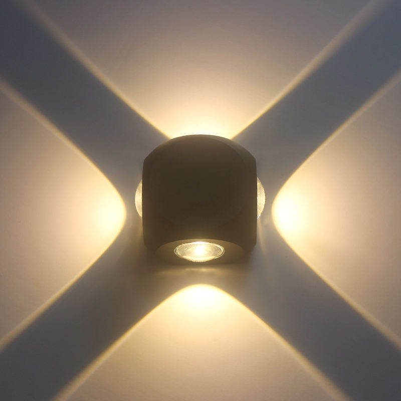 4W Led Wandlamp Buiten Led Waterdicht Gebouw Exterieur Poort Balkon Tuin Yard Wandlamp