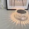 Rose Crystal Lamp Opladen via USB Verjaardagscadeau Fancy Night Lights Dimbare tafellamp Slimme wandlamp Human Body Induction