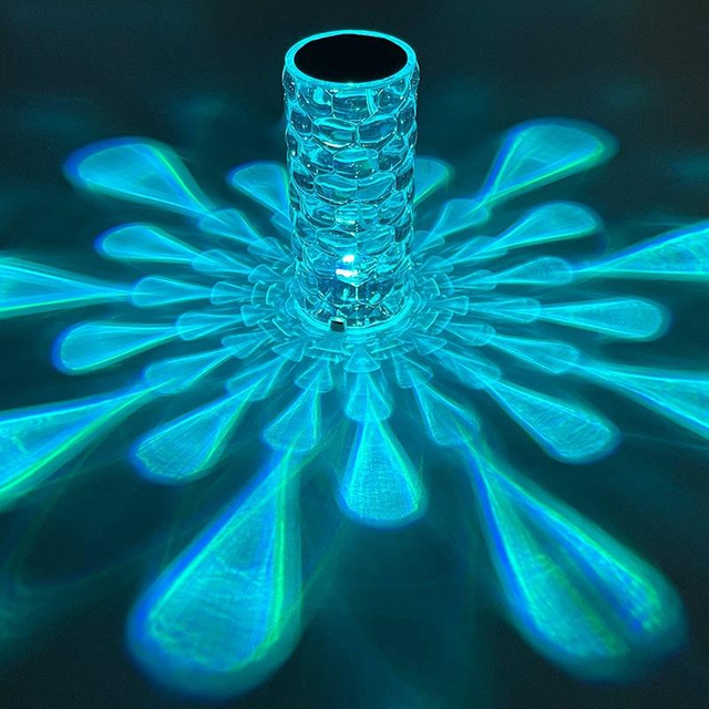 Luxe Acryl Moderne Transparante Led Touch Control Kristal Nachtkastje Lamp Nachtlampje Oplaadbaar Romantisch Diner Amazon