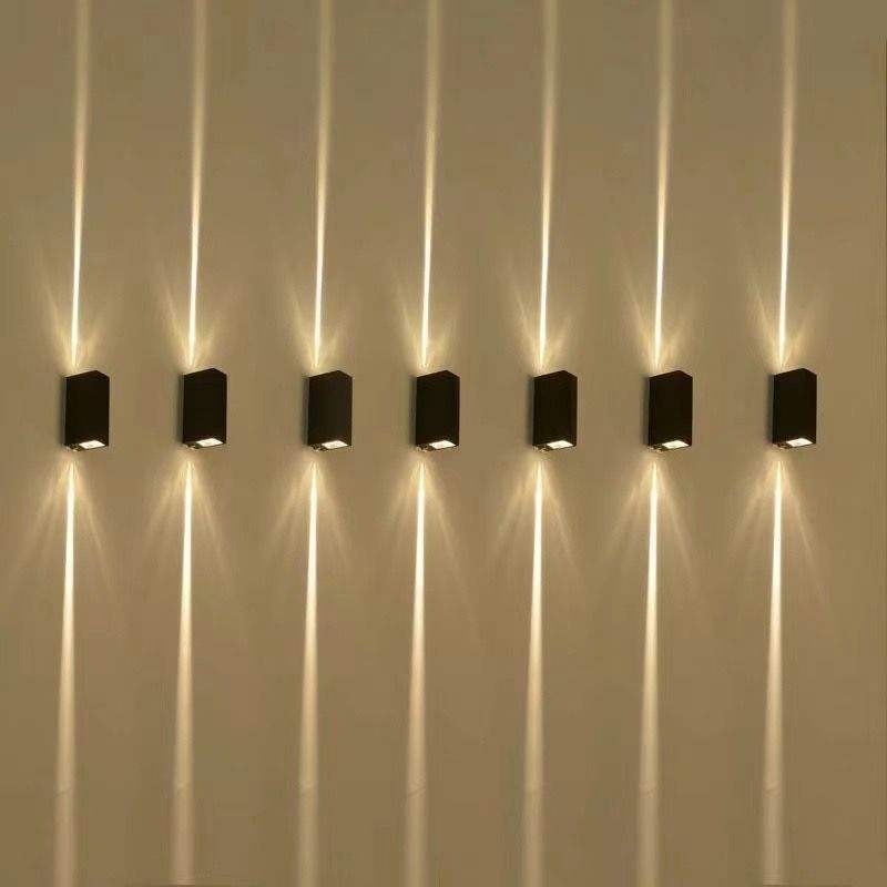 Moderne Led Lamp Zwart Shell Beam Light Waterdichte Wandlamp En Outdoor Nachtlampje Up En Down Wandlampen Voor Thuis