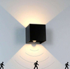 Bewegingssensor buiten 12W verstelbare op en neer wandlamp aluminium decoratie LED wandlamp