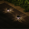 Tuinverlichting Solar LED Light Outdoor RGB Kleur Veranderende Solar Pathway Lawn Lamp voor Garden Decor Landscape Lighting