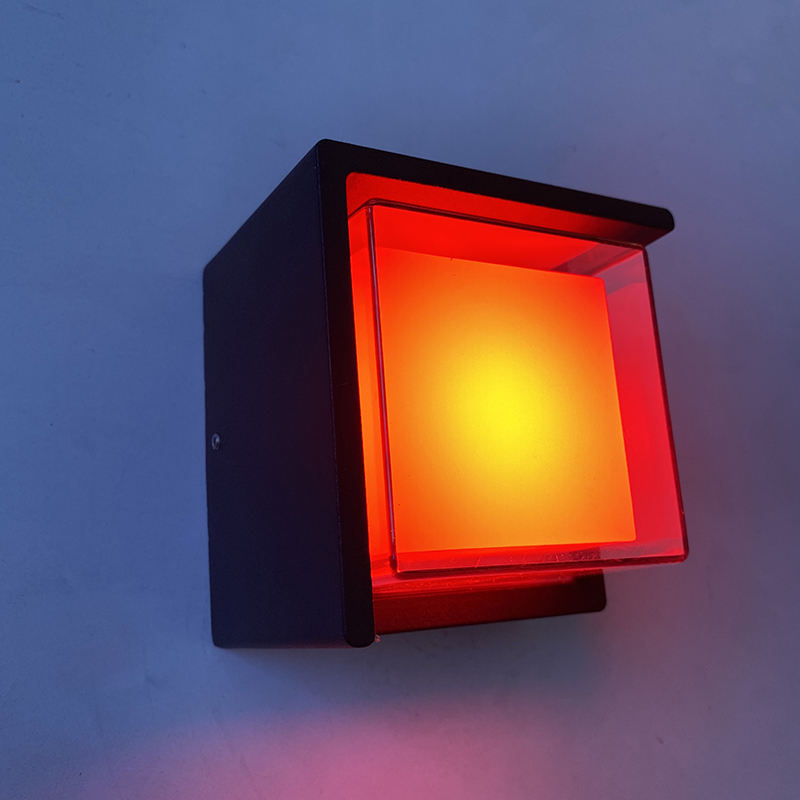 Modern interieur 5W LED wandlamp acryl vierkant zwart woonkamer gang trap woondecoratie muur