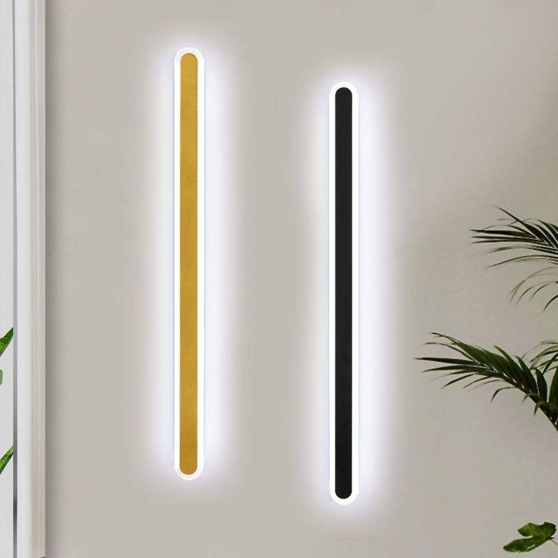 Moderne minimalistische LED-lijn wandlamp slaapkamer nachtkastje badkamer spiegel achtergrond decoratieve lamp gesmeed ijzer acryl verlichting