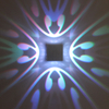 4 Side Butterfly Nordic RGB LED Wandlamp voor Slaapkamer Decoratie Wandlamp Woonkamer Eetkamer Kleurrijke Indoor Feestverlichting