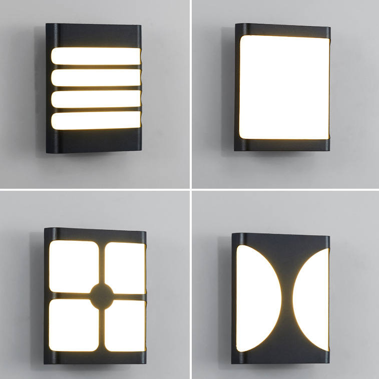 Moderne minimalistische rechthoekige LED-wandlampen Scandinavische stijl wandlampen voor binnen Woonkamerverlichting AC85-265V Eenvoudige verlichting