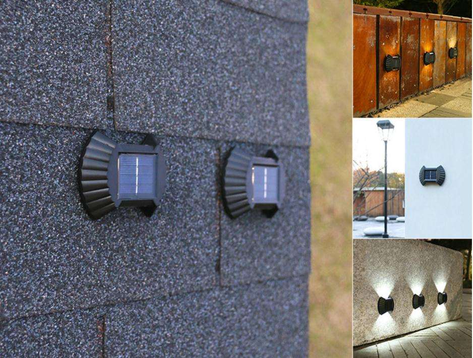 Fabriek buiten waterdichte geactiveerde wandlamp led zonne-wandlamp bewegingssensor tuinverlichting voor binnentuin straatverlichting