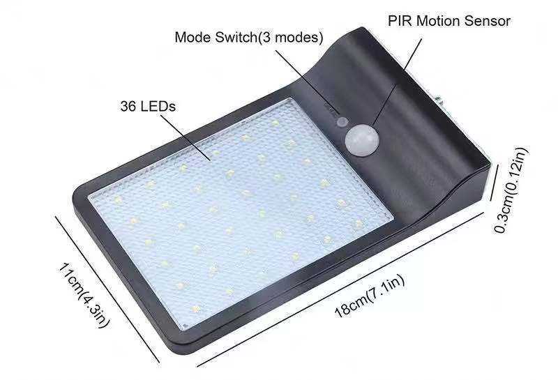 2023 Led cob zonnelamp IP65 buitensportsensor wandlamp waterdicht tuinlamp schijnwerper van hoge kwaliteit en goedkoop