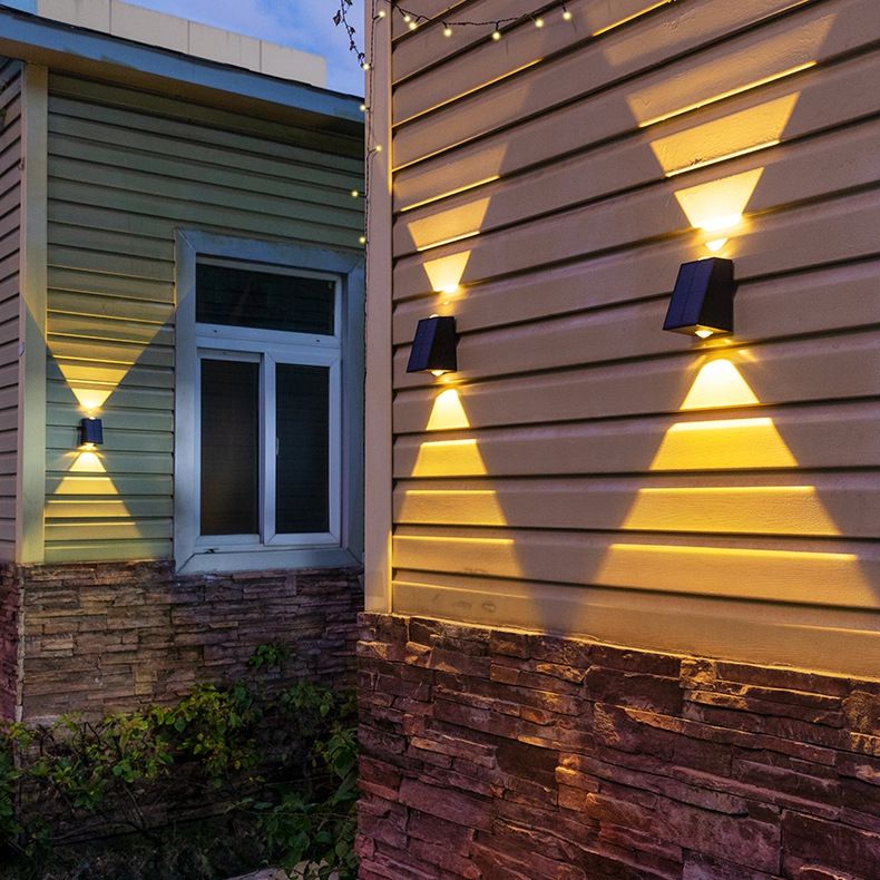 Wandlamp Solar Tuin Outdoor Decoratie Tuin Waterdicht Up Down Inductie Wasmachine Licht Applique Extrior Zeer Efficiënt