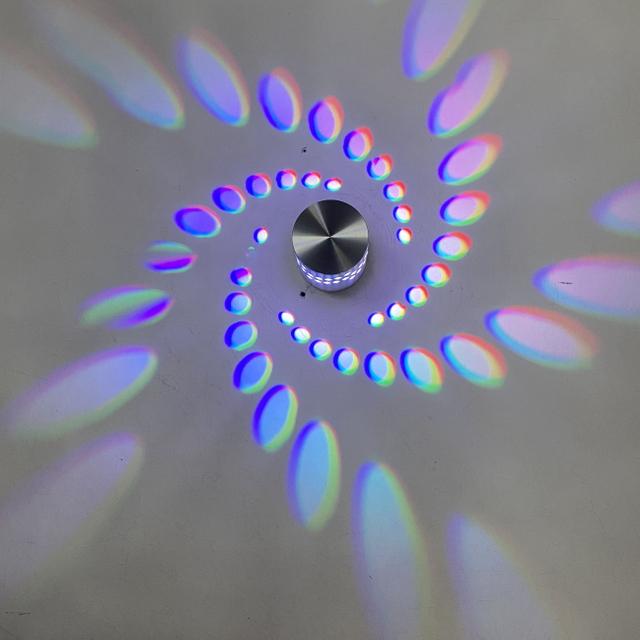 LED Spiraal Gat Wandlamp 16 Kleuren Met RGB Afstandsbediening Geschikt Voor Hal KTV Bar Woondecoratie Art Wandlamp