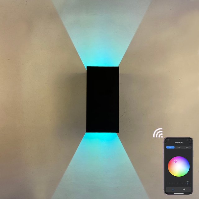 RGBW Wandlamp Kleur Veranderende Dimbare LED Nachtkastje Ambient IP65 Verlichting Wandkandelaar Tuya APP WIFI Controle Party Indoor decor