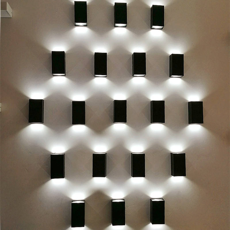 Led Wandlamp Waterdicht IP65 Aluminium Strip Wandlamp 12W 24W 30W 85 ~ 265V led Path Veranda Straat Licht Voor Buitenverlichting